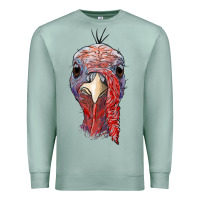 Seafoam gobble face Premium Sweatshirt - RanaPortraitStore
