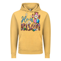 Vintage Mustard he is risen cross Vintage Hoodie - Artiststas
