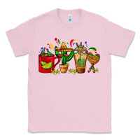 Bubblegum Pink Mexico Coffee Cups With Cactus Sombrero And Maraca Classic Tee - FaDigitalArtStudio