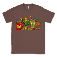 Chestnut Mexico Coffee Cups With Cactus Sombrero And Maraca Classic Tee - FaDigitalArtStudio