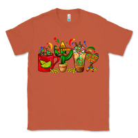 Copper Mexico Coffee Cups With Cactus Sombrero And Maraca Classic Tee - FaDigitalArtStudio