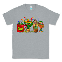 Heather Grey Mexico Coffee Cups With Cactus Sombrero And Maraca Classic Tee - FaDigitalArtStudio