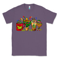 Lavender Mexico Coffee Cups With Cactus Sombrero And Maraca Classic Tee - FaDigitalArtStudio