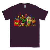 Plum Mexico Coffee Cups With Cactus Sombrero And Maraca Classic Tee - FaDigitalArtStudio