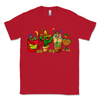 Red Mexico Coffee Cups With Cactus Sombrero And Maraca Classic Tee - FaDigitalArtStudio