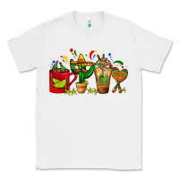 White Mexico Coffee Cups With Cactus Sombrero And Maraca Classic Tee - FaDigitalArtStudio