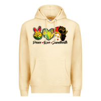 Pina Colada peace love juneteenth Premium Hoodie - BarkalooDesign