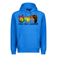 True Royal peace love juneteenth Premium Hoodie - BarkalooDesign