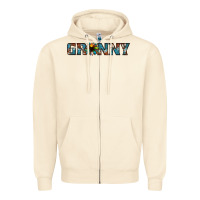 Sandshell granny cowhide sunflower Zipper Hoodie - Jasminsmagicworld