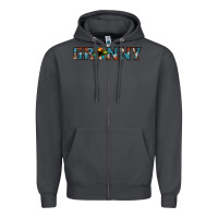Smoke granny cowhide sunflower Zipper Hoodie - Jasminsmagicworld