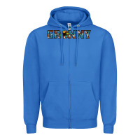 True Royal granny cowhide sunflower Zipper Hoodie - Jasminsmagicworld