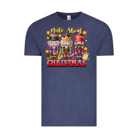 Vintage Denim Nuts About Christmas Vintage Tee - CowhideDigitalArt
