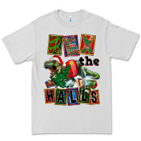 Dove Grey Rex The Halls Premium Tee - FaDigitalArtStudio