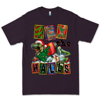 Plum Rex The Halls Premium Tee - FaDigitalArtStudio
