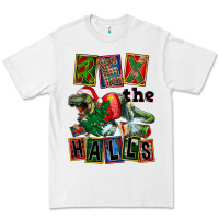 White Rex The Halls Premium Tee - FaDigitalArtStudio