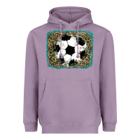 Lavender glitter football leopard Heavyweight Hoodie - RanaPortraitStore