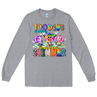 Heather Grey 100 Days Of Making The Whole Class Shimmer Long Sleeve Tee - CowhideDigitalArt