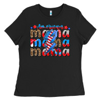 Black american mama Ladies Tee - CowhideDigitalArt
