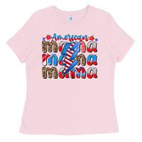Bubblegum Pink american mama Ladies Tee - CowhideDigitalArt