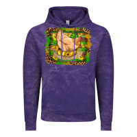 Cloud Purple st patricks day farm chicken gold eggs leopard serape glitter Vintage Hoodie - Artiststas