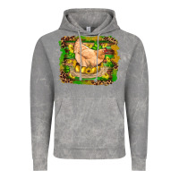 Cloud Rock st patricks day farm chicken gold eggs leopard serape glitter Vintage Hoodie - Artiststas