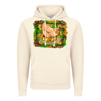 Vintage Artic st patricks day farm chicken gold eggs leopard serape glitter Vintage Hoodie - Artiststas