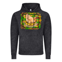 Vintage Black st patricks day farm chicken gold eggs leopard serape glitter Vintage Hoodie - Artiststas