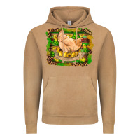 Vintage Camel st patricks day farm chicken gold eggs leopard serape glitter Vintage Hoodie - Artiststas