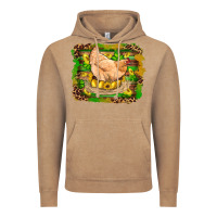 Vintage Coffee st patricks day farm chicken gold eggs leopard serape glitter Vintage Hoodie - Artiststas