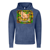 Vintage Denim st patricks day farm chicken gold eggs leopard serape glitter Vintage Hoodie - Artiststas