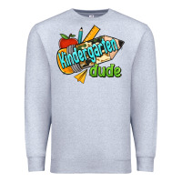 Heather Grey kindergarten grade dude Premium Sweatshirt - RanaPortraitStore