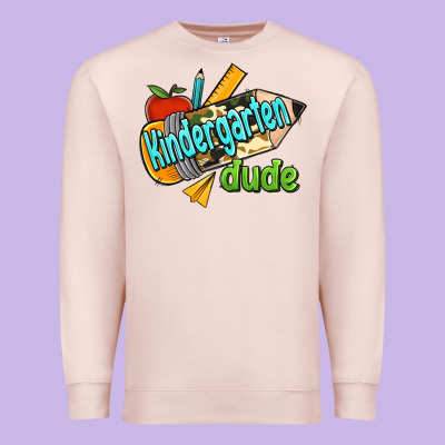 Kindergarten Grade Dude Premium Sweatshirt Designed By Ranaportraitstore