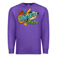Purple kindergarten grade dude Premium Sweatshirt - RanaPortraitStore
