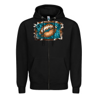 Black Football Lips Zipper Hoodie - Jasminsmagicworld