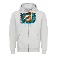 Dove Grey Football Lips Zipper Hoodie - Jasminsmagicworld