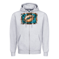 Heather Grey Football Lips Zipper Hoodie - Jasminsmagicworld