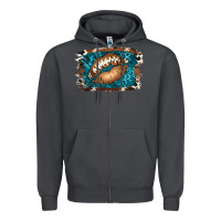 Smoke Football Lips Zipper Hoodie - Jasminsmagicworld