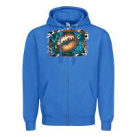 True Royal Football Lips Zipper Hoodie - Jasminsmagicworld