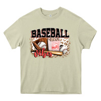 Mossy baseball vibes Heavy Core Tee - FaDigitalArtStudio