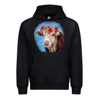 Black Hereford Bull Urban Hoodie - RanaPortraitStore