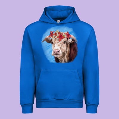 Hereford Bull Urban Hoodie Designed By Ranaportraitstore