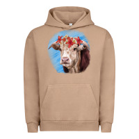 Pigment Burro Hereford Bull Urban Hoodie - RanaPortraitStore