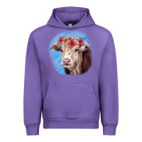 Tulip Hereford Bull Urban Hoodie - RanaPortraitStore