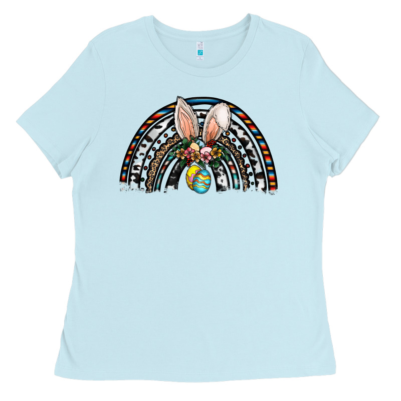 Easter Rainbow Ladies Tee by CowhideDigitalArt | Teevron