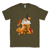 Army Green Pumpkin Spice Coffee Classic Tee - FaDigitalArtStudio