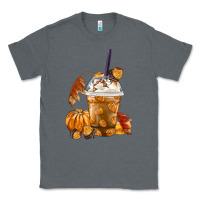 Charcoal Heather Pumpkin Spice Coffee Classic Tee - FaDigitalArtStudio