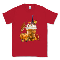 Red Pumpkin Spice Coffee Classic Tee - FaDigitalArtStudio