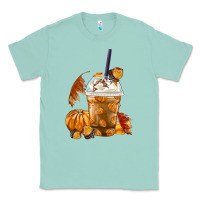 Seafoam Pumpkin Spice Coffee Classic Tee - FaDigitalArtStudio