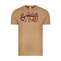 Vintage Camel Christmas Dog Coffee Vintage Tee - CowhideDigitalArt