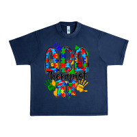 Navy aba therapist Urban Heavy Tee - CowhideDigitalArt
